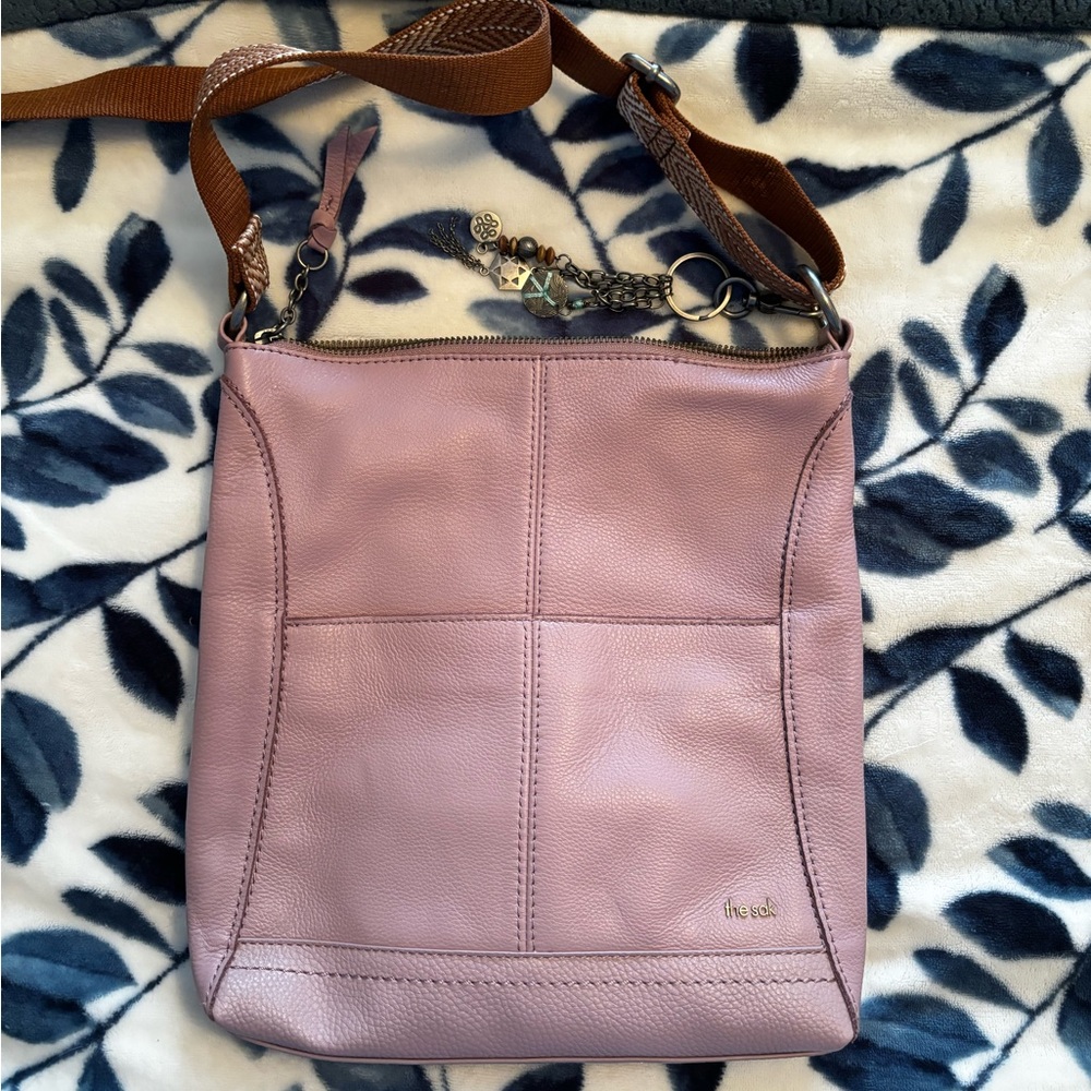 The Sak Rosewood Lucia Crossbody with matching wallet